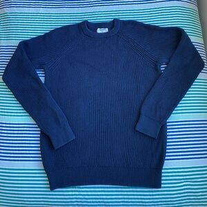 Old Navy Cotton Crew Neck Shaker Stitch sweater sz S men’s blue